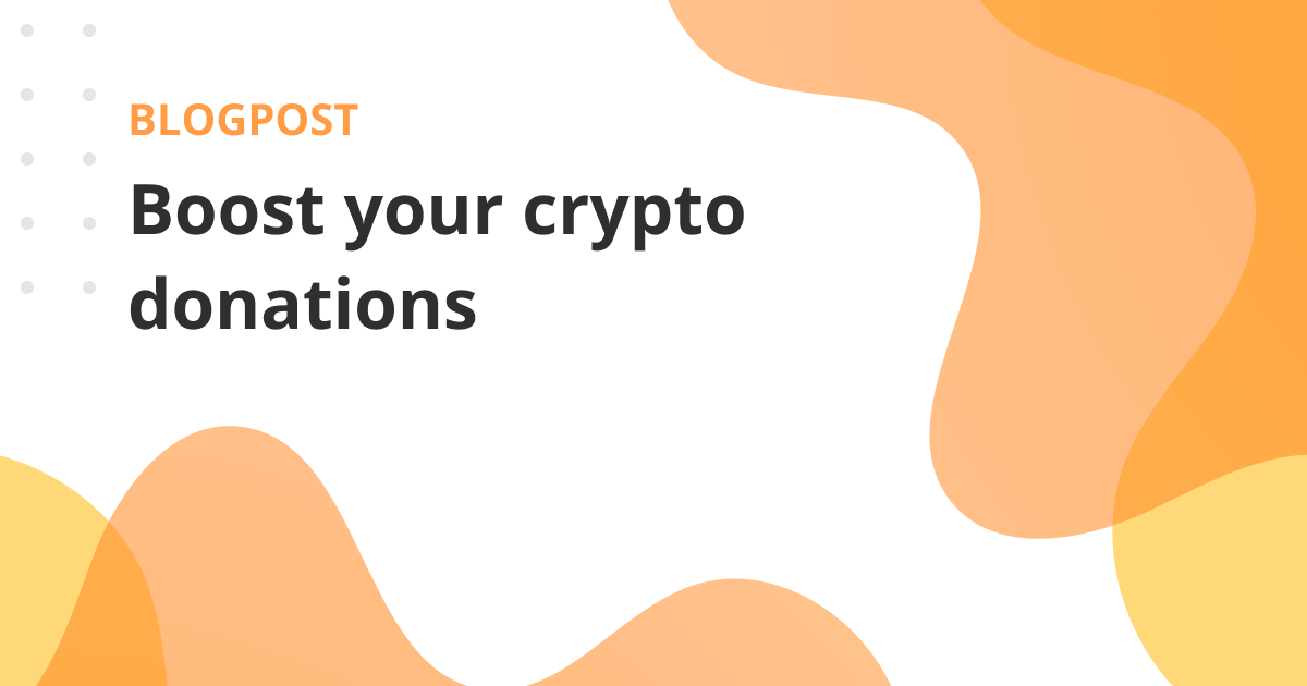 Boost your cryptocurrency donations